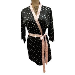 Satin Polka Dot Robe Size Medium